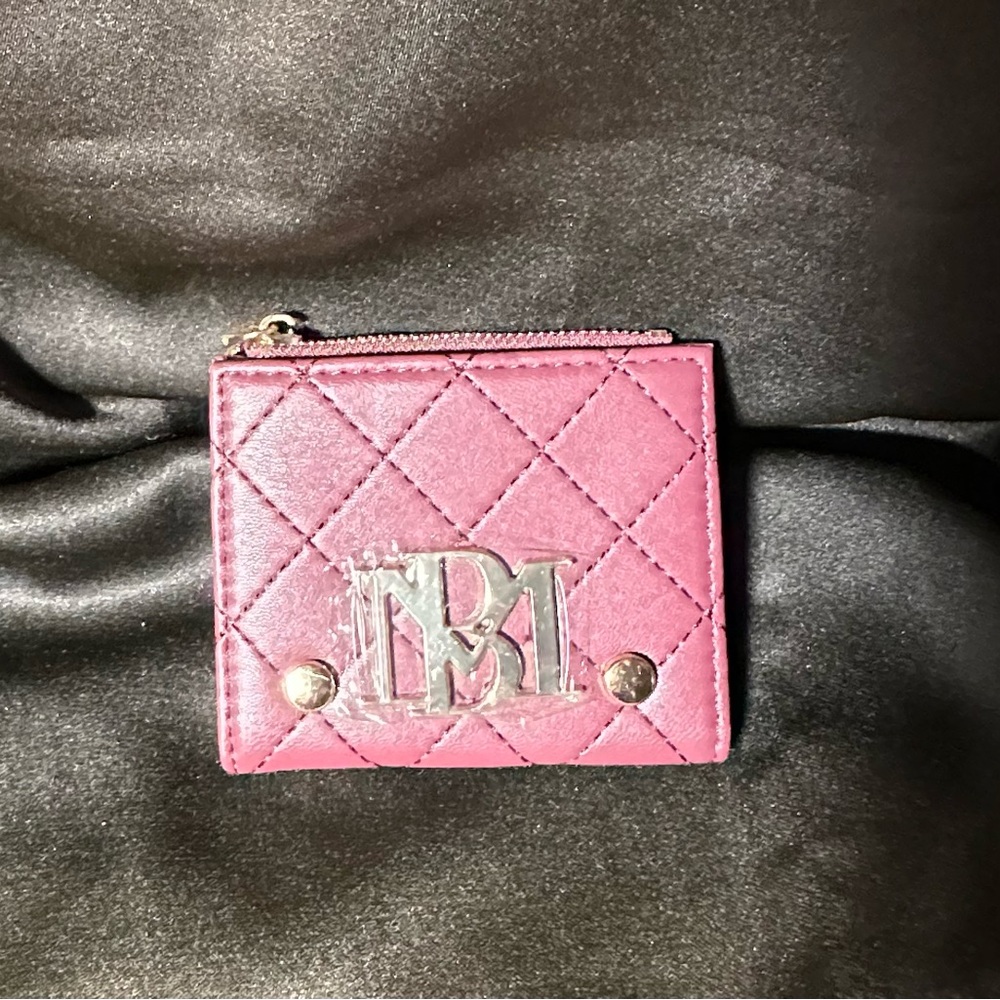 NWT - Badgely Mischka Card Wallet in Plum